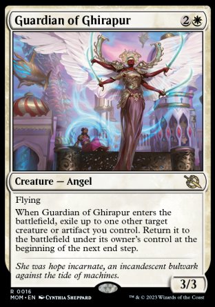 (016) Magic The Gathering March of the Machine Single: Guardian of Ghirapur Holo Rare