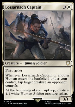 (016) Magic The Gathering Commander: The Lord of the Rings: Tales of Middle-earth Single: Lossarnach Captain Rare
