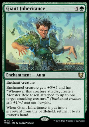 (017) Magic The Gathering Commander: Wilds of Eldraine Single: Giant Inheritance Rare