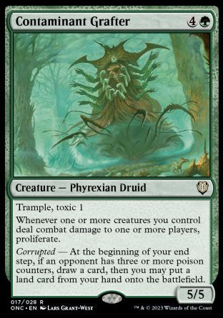 (017) Magic The Gathering Commander: Phyrexia: All Will Be One Single: Contaminant Grafter Rare