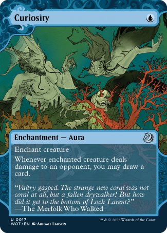 (017) Magic The Gathering Enchanting Tales Single: Curiosity Holo Uncommon