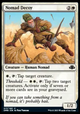 (017) Magic The Gathering Dominaria Remastered Single: Nomad Decoy Holo Common