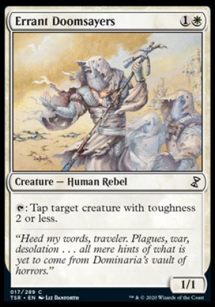 (017/289) Magic The Gathering Time Spiral Remastered Single: Errant Doomsayers Holo Common