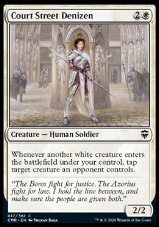 (017/361) Magic The Gathering Commander Legends Single: Court Street Denizen Holo Common