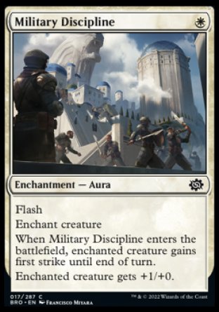 (017) Magic The Gathering The Brothers' War Single: Military Discipline Common