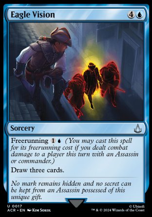 (017) Magic The Gathering Universes Beyond: Assassin's Creed Single: Eagle Vision Holo Uncommon