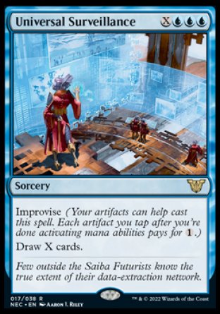 (017) Magic The Gathering Commander: Kamigawa: Neon Dynasty Single: Universal Surveillance (V.1) Rare
