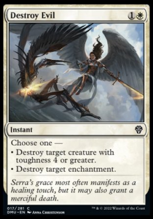 (017) Magic The Gathering Dominaria United Single: Destroy Evil Common