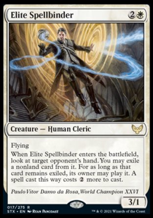 (017) Magic The Gathering Strixhaven: School of Mages Single: Elite Spellbinder Holo Rare