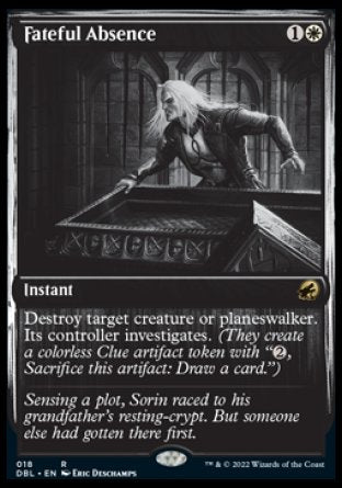 (018) Magic The Gathering Innistrad: Double Feature Single: Fateful Absence Holo Rare