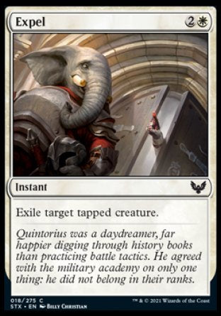 (018) Magic The Gathering Strixhaven: School of Mages Single: Expel Holo Common