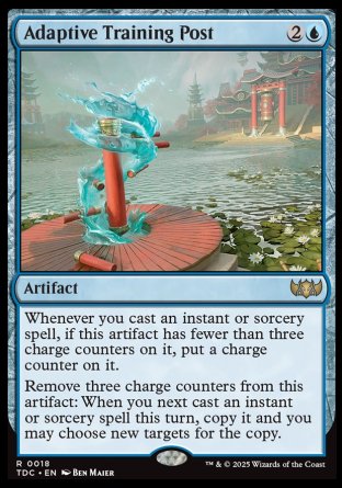 (018) Magic The Gathering Commander: Tarkir: Dragonstorm Single: Adaptive Training Post Rare