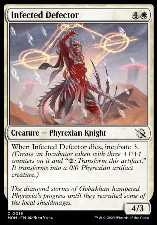 (018) Magic The Gathering March of the Machine Single: Infected Defector Common