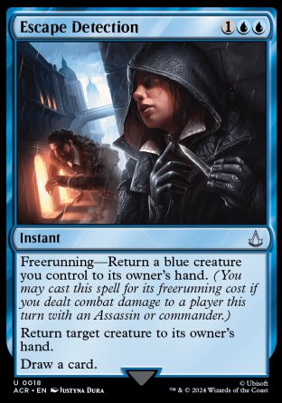 (018) Magic The Gathering Universes Beyond: Assassin's Creed Single: Escape Detection Holo Uncommon