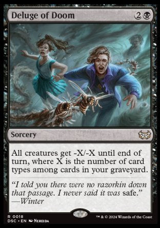 (018) Magic The Gathering Commander: Duskmourn: House of Horror Single: Deluge of Doom Rare