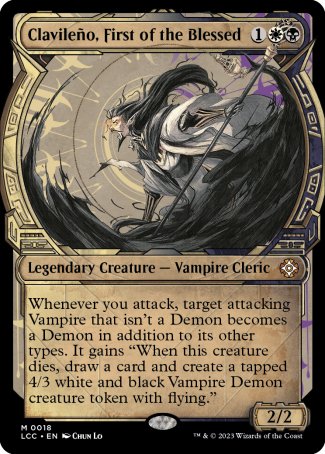 (018) Magic The Gathering Commander: The Lost Caverns of Ixalan: Extras Single: Clavile������o, First of the Blessed (V.1) Mythic