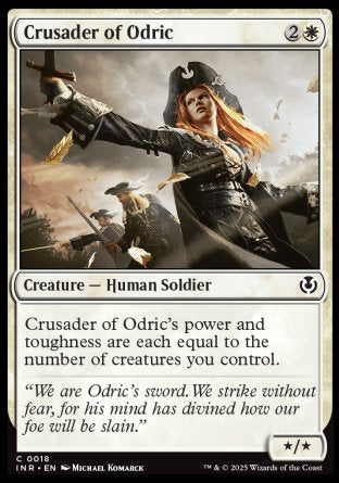 (018) Magic The Gathering Innistrad Remastered Single: Crusader of Odric Holo Common