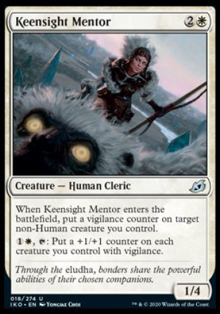 (018/274) Magic The Gathering Ikoria: Lair of Behemoths Single: Keensight Mentor Holo Uncommon