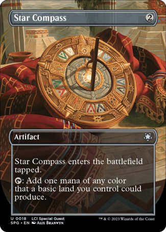 (018) Magic The Gathering Special Guests Single: Star Compass Holo Uncommon