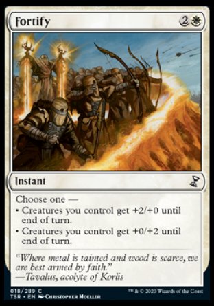 (018/289) Magic The Gathering Time Spiral Remastered Single: Fortify Holo Common