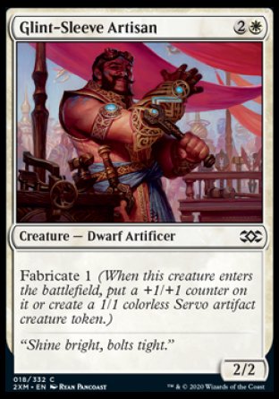 (018/332) Magic The Gathering Double Masters Single: Glint-Sleeve Artisan Holo Common