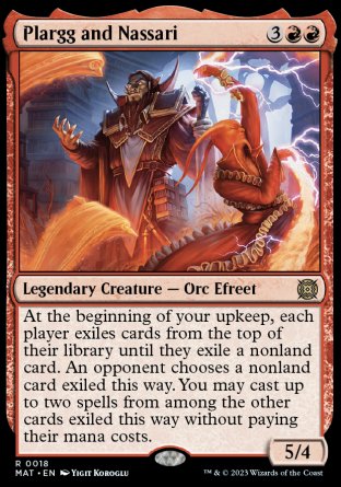 (018) Magic The Gathering March of the Machine: The Aftermath Single: Plargg and Nassari Holo Rare