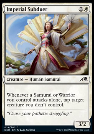 (019) Magic The Gathering Kamigawa: Neon Dynasty Single: Imperial Subduer Common