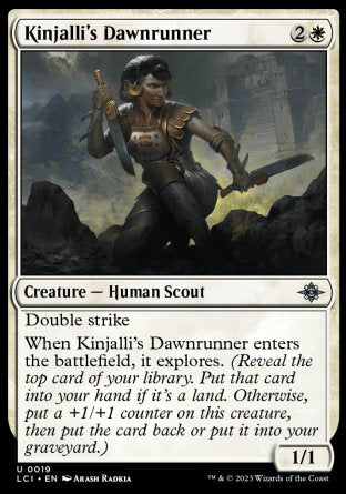 (019) Magic The Gathering The Lost Caverns of Ixalan Single: Kinjalli's Dawnrunner Uncommon