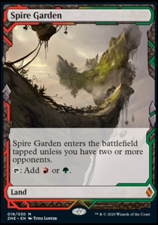(019/030) Magic The Gathering Zendikar Rising Expeditions Single: Spire Garden Holo Mythic