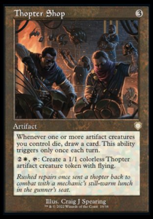 (019) Magic The Gathering Commander: The Brothers' War Single: Thopter Shop Rare