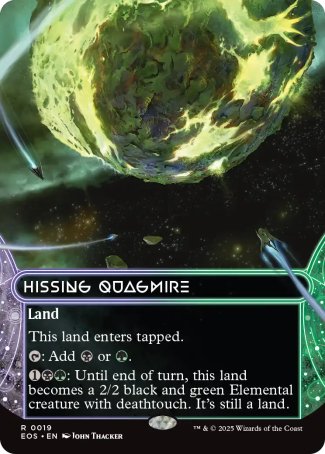 (019) Magic The Gathering Stellar Sights Single: Hissing Quagmire (V.1) Rare