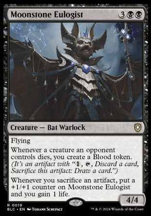 (019) Magic The Gathering Commander: Bloomburrow Single: Moonstone Eulogist Rare