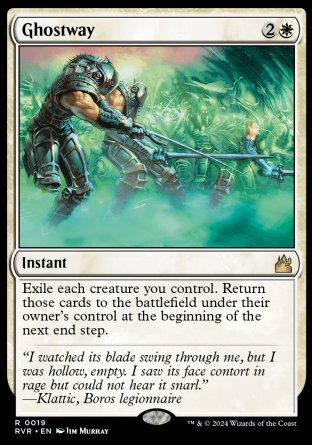(019) Magic The Gathering Ravnica Remastered Single: Ghostway Rare