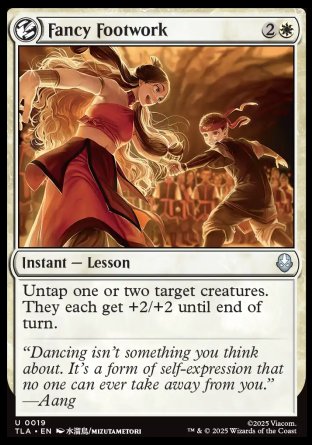 (019) Magic The Gathering Magic: The Gathering | Avatar: The Last Airbender Single: Fancy Footwork Uncommon