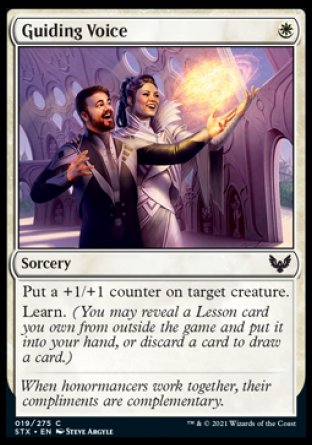 (019) Magic The Gathering Strixhaven: School of Mages Single: Guiding Voice Common