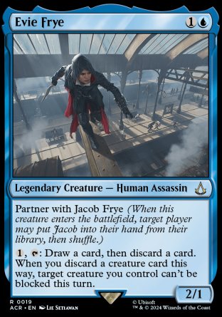 (019) Magic The Gathering Universes Beyond: Assassin's Creed Single: Evie Frye Rare