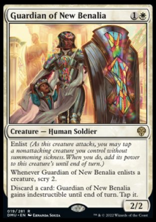 (019) Magic The Gathering Dominaria United Single: Guardian of New Benalia Holo Rare
