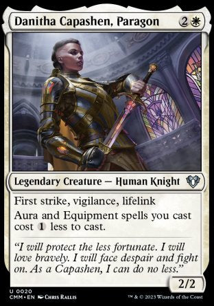(020) Magic The Gathering Commander Masters Single: Danitha Capashen, Paragon Holo Uncommon