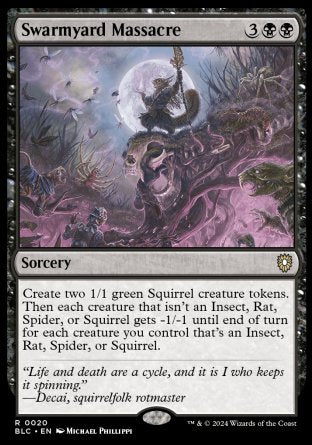 (020) Magic The Gathering Commander: Bloomburrow Single: Swarmyard Massacre Rare