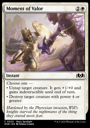 (020) Magic The Gathering Wilds of Eldraine Single: Moment of Valor Common