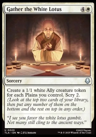 (020) Magic The Gathering Magic: The Gathering | Avatar: The Last Airbender Single: Gather the White Lotus Holo Uncommon