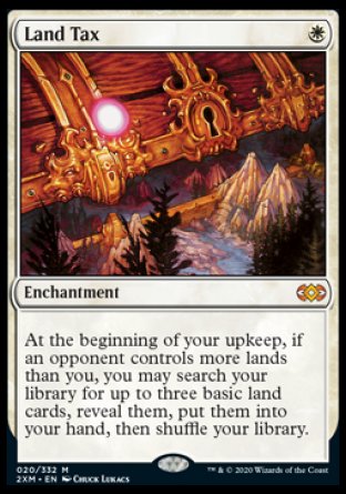 (020/332) Magic The Gathering Double Masters Single: Land Tax Mythic