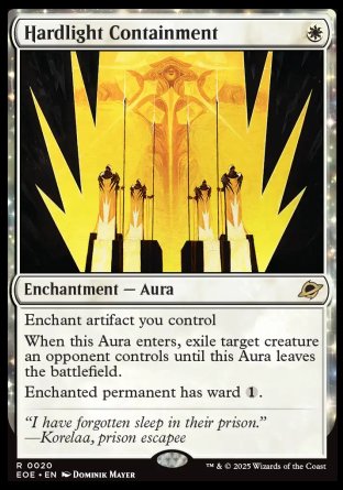 (020) Magic The Gathering Edge of Eternities Single: Hardlight Containment Holo Rare