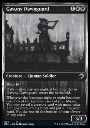 (020) Magic The Gathering Innistrad: Double Feature Single: Gavony Dawnguard Uncommon