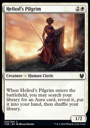 (020/254) Magic The Gathering Theros Beyond Death Single: Heliod's Pilgrim Holo Common