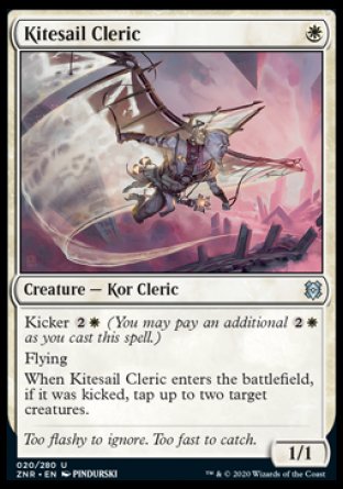 (020/280) Magic The Gathering Zendikar Rising Single: Kitesail Cleric Holo Uncommon