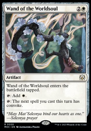 (020) Magic The Gathering Commander: March of the Machine Single: Wand of the Worldsoul Rare