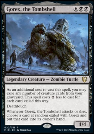 (020) Magic The Gathering Commander: Innistrad: Midnight Hunt Single: Gorex, the Tombshell (V.1) Rare