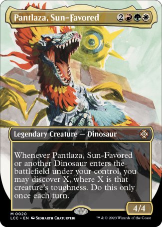 (020) Magic The Gathering Commander: The Lost Caverns of Ixalan: Extras Single: Pantlaza, Sun-Favored (V.1) Holo Mythic