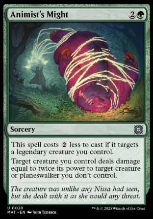 (020) Magic The Gathering March of the Machine: The Aftermath Single: Animist's Might Holo Uncommon